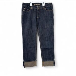 Michael Kors dark wash denim capri jeans Size 6P